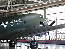 The Canadian Warplane Heritage Museum's C-47 as seen in June 2023