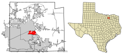 Location of Fairview in Collin County, Texas