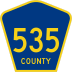 County Route 535 marker