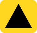 Solid triangle - Emergency diversion route for motorway and other main road traffic