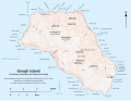 Relief map of Gough Island