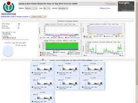 Скриншот программы Ganglia