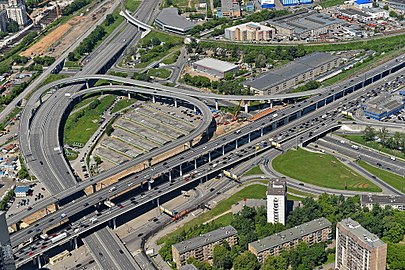 Транспортная развязка ТТК и 3-й Магистральной улицы в районе делового района «Москва-Сити»