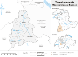 Circondario di Obersimmental-Saanen – Mappa