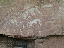 "Lapalala farmer art" at Lapalala Wilderness in South Africa.