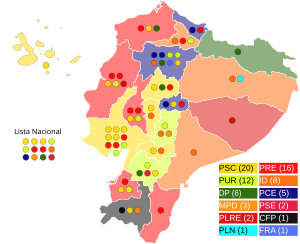 Elecciones legislativas de Ecuador de 1992