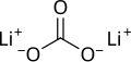 Skeletal structure of lithium carbonate