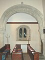 St Margaret's parish church: west arch of south arcade, with corbelled respond on west side