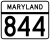 Maryland Route 844 marker