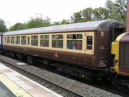 “英国铁路2A型客车”开放式旅行二等座车，编号：5278，2004年9月18日拍摄。