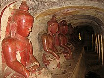 Buddha-lined passageway