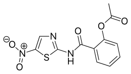 Formula di struttura della nitazoxanide