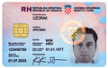 Croatian ID card specimen