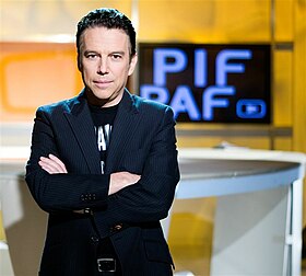 Philippe Vandel sur le plateau de l'émission Pif Paf