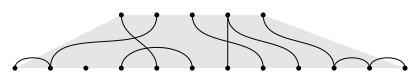 Example of a state in a representation of the partition algebra