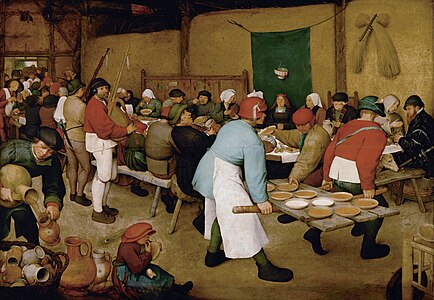 The Peasant Wedding, by Pieter Bruegel the Elder
