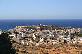 View of Rethymno with the Venetian Fortezza fortress