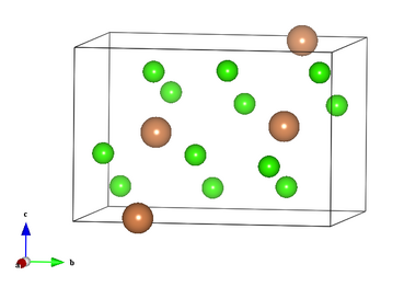 Maille orthorhombique de SbCl3.