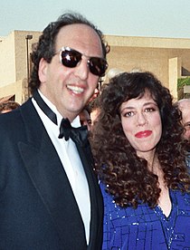 Vincent Schiavelli e sua então esposa Allyce Beasley (20 de setembro de 1987) Foto de Alan Light.