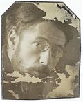 Tête de Bonnard (Pierre Bonnard) (vers 1899), photographie anonyme, Paris, musée d'Orsay.