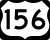 U.S. Highway 156 marker