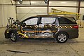 Side impact crash test of a 2018 Honda Odyssey