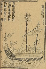 Guangdong ship, from the Dengtan Bijiu, 1599