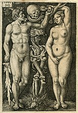 Adam et Ève, 1543, cat. Bartsch 6.