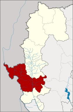 District location in Mae Hong Son province