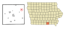 Location of Unionville, Iowa
