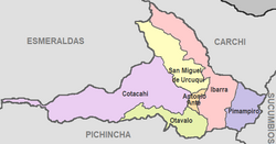 Cantons of Imbabura Province