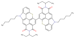 Forme topologique du dimère thiochroménocarbazole imide (TCI2)