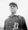 Duff Cooley in a black-and-white Detroit Tigers uniform