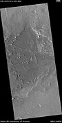 Dikes in Arabia, as seen by HiRISE, under the HiWish program. These straight features may indicate where valuable ore deposits may be found by future colonists. Scale bar is 500 meters. They may be part of linear ridges, hence related to impact craters.