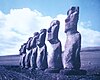 Moai Statues at Ahu Akivi on Easter Island