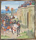 Édouard III devant Berwick (miniature de Loyset Liédet, Chroniques de Froissart, BNF, Paris, ms. fr. 2643).