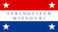 Another version of the flag of Springfield, Missouri (1938–2022)