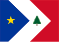 Drapeau des Acadiens de Nouvelle-Angleterre.