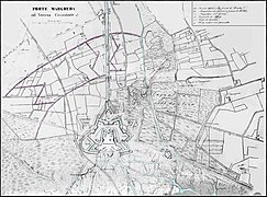 Plan der österreichischen Festung Marghera, 1848