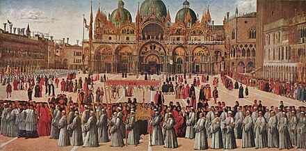 Gentile Bellini, Procession of the True Cross.