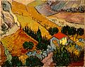 Van Gogh: Valley with Ploughman Seen from Above (1889), Hermitage Museum