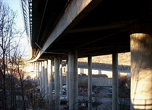 Gröndalsviadukten mot norr.