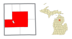 Location within Crawford County