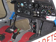 Vigilant T1 motor glider cockpit