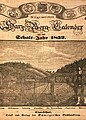 Kalender aus dem Jahr 1852