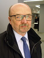 Photographie de Ryszard Legutko, du parti polonais Droit et justice, coprésident du groupe Conservateurs et réformistes européens.