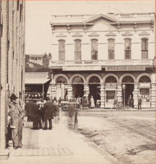 Jones Block, 171–201 N. Spring, west side across from Market St., southern building, c.1880-1885