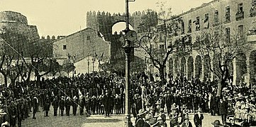 Exploradores of Ávila in their first public exhibition on the occasion of the promise (1913)