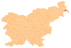 Location of the Municipality of Velika Polana in Slovenia