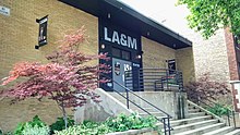 Image of the front entrance of the Leather Archives & Museum in Chicago, Illinois, pictured in 2015.